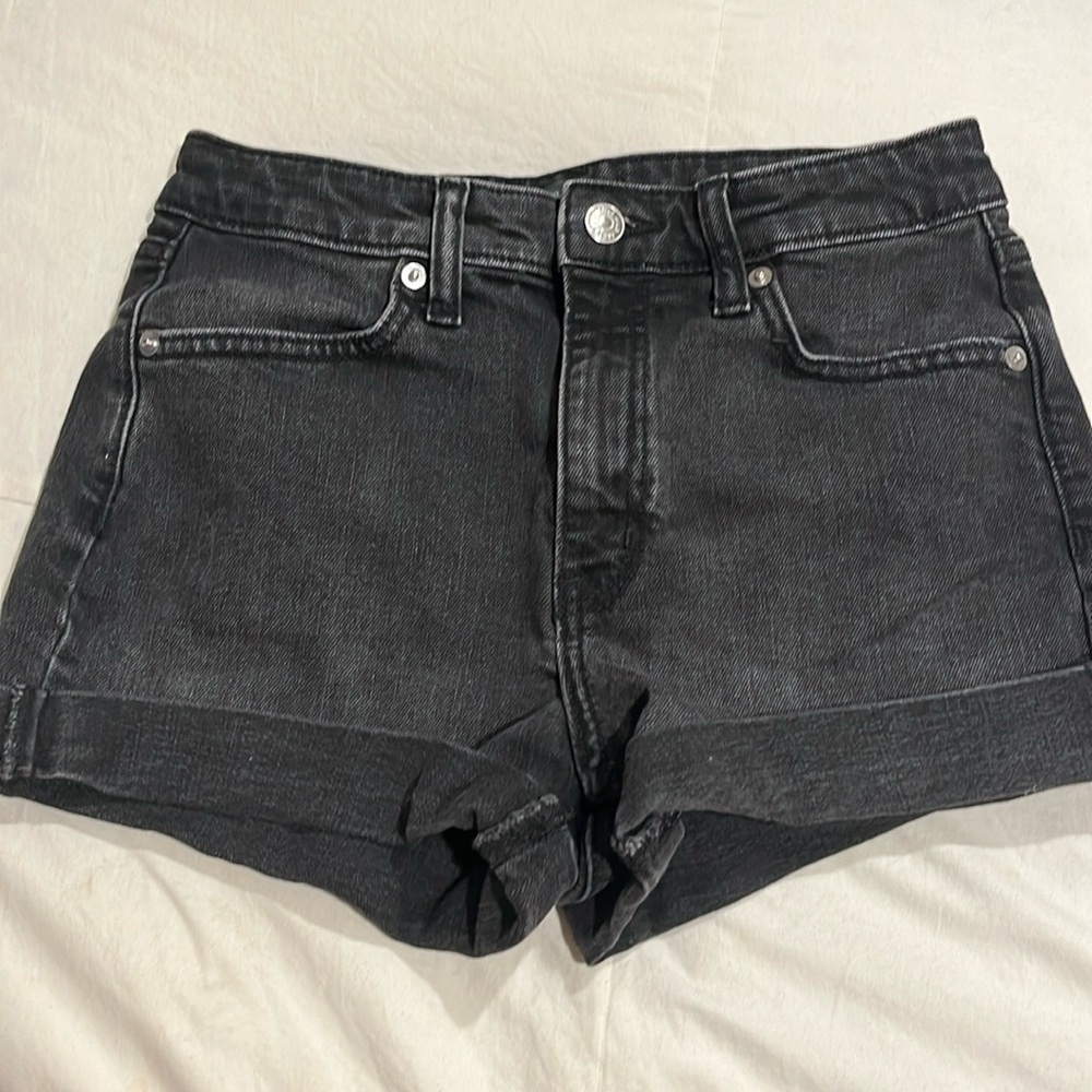 Black Jean shorts